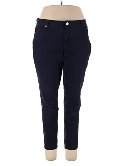 Pre-owned Crown & Ivy Casual Pants In Blue