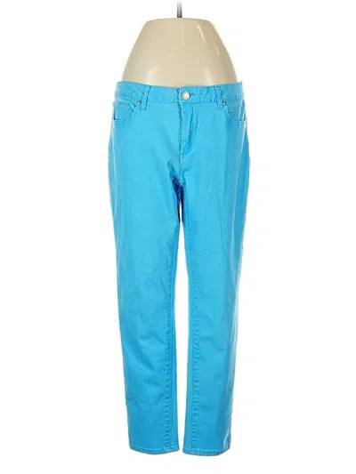 Pre-owned Crown & Ivy Casual Pants In Blue