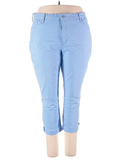 Pre-owned Crown & Ivy Casual Pants In Blue