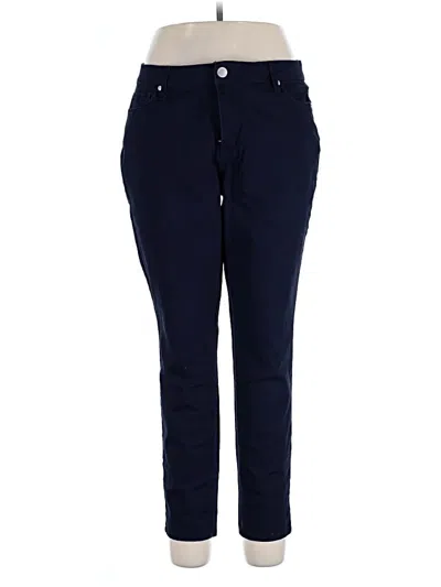 Pre-owned Crown & Ivy Casual Pants In Blue