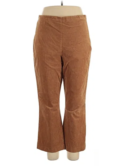 Pre-owned Crown & Ivy Casual Pants In Brown