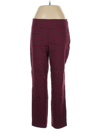 Pre-owned Crown & Ivy Casual Pants In Burgundy