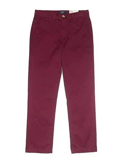 Pre-owned Crown & Ivy Kids' Casual Pants In Burgundy