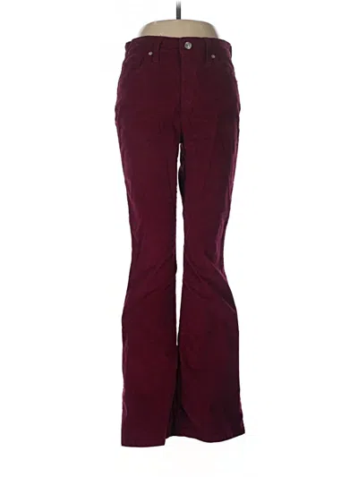Pre-owned Crown & Ivy Casual Pants In Burgundy