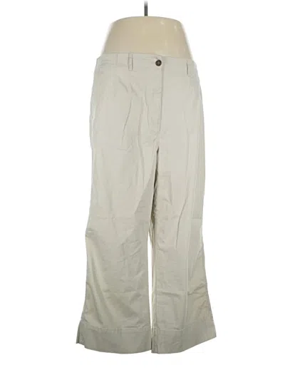 Pre-owned Crown & Ivy Casual Pants In Ivory