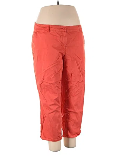 Pre-owned Crown & Ivy Casual Pants In Orange