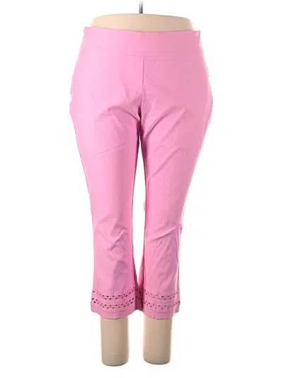 Pre-owned Crown & Ivy Casual Pants In Pink