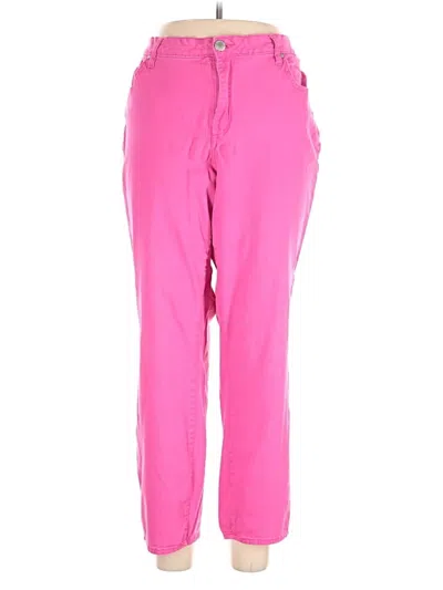 Pre-owned Crown & Ivy Casual Pants In Pink