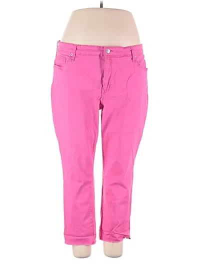 Pre-owned Crown & Ivy Casual Pants In Pink