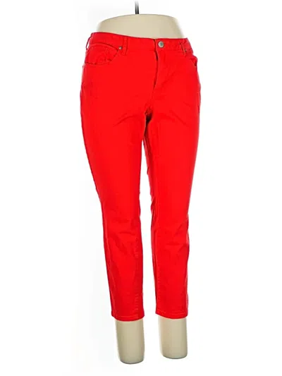 Pre-owned Crown & Ivy Casual Pants In Red