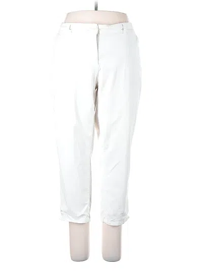 Pre-owned Crown & Ivy Casual Pants In White