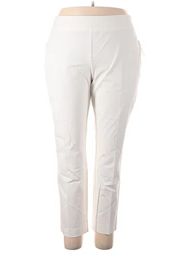 Pre-owned Crown & Ivy Casual Pants In White