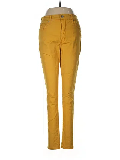 Pre-owned Crown & Ivy Casual Pants In Yellow