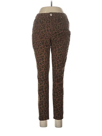 Pre-owned Crown & Ivy Jeggings In Brown