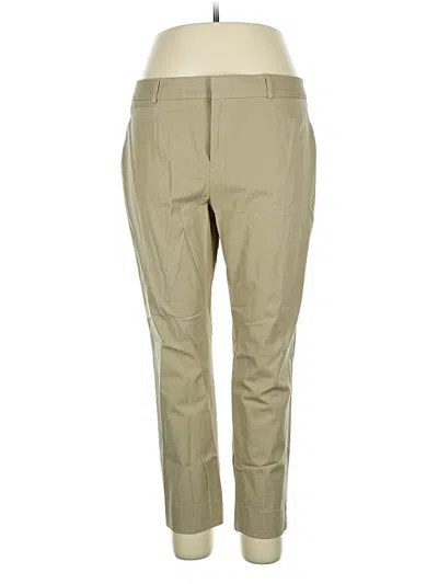 Pre-owned Crown & Ivy Khaki Pant In Brown