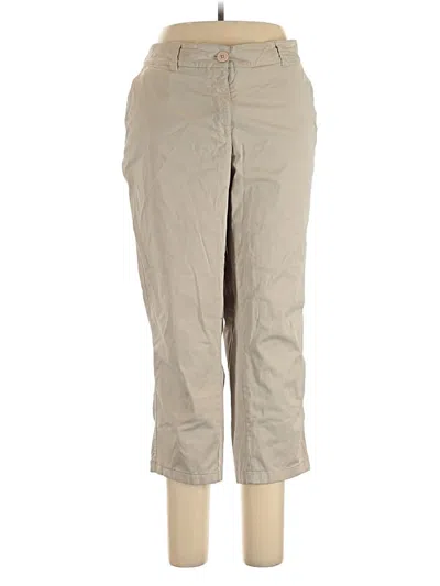 Pre-owned Crown & Ivy Khaki Pant In Brown
