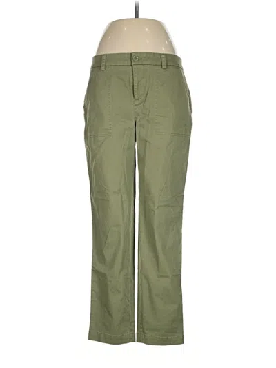 Pre-owned Crown & Ivy Khaki Pant In Green