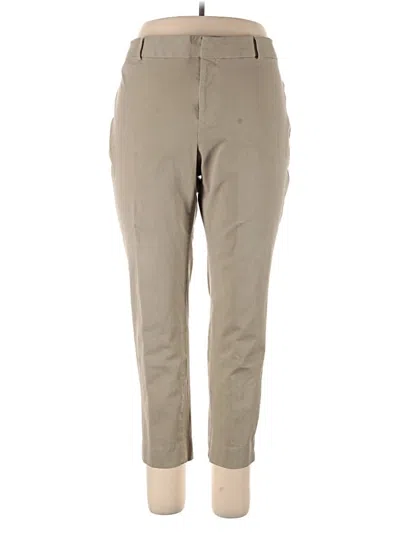 Pre-owned Crown & Ivy Khaki Pant In Tan