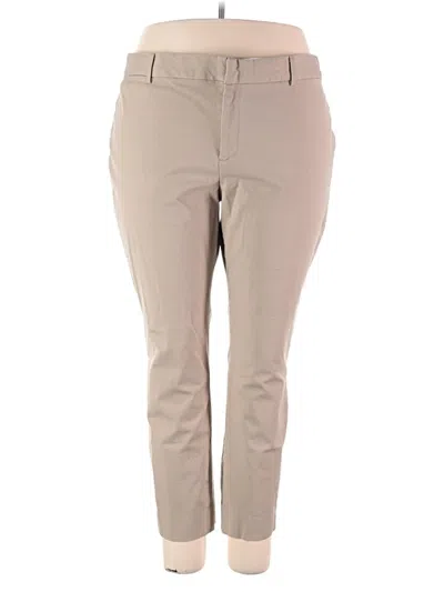 Pre-owned Crown & Ivy Khaki Pant In Tan