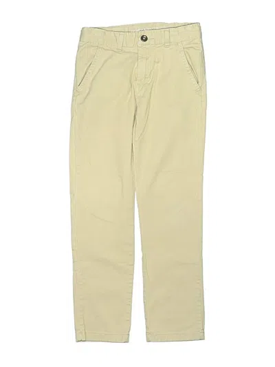 Pre-owned Crown & Ivy Kids' Khaki Pant In Tan