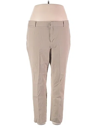 Pre-owned Crown & Ivy Khaki Pant In Tan