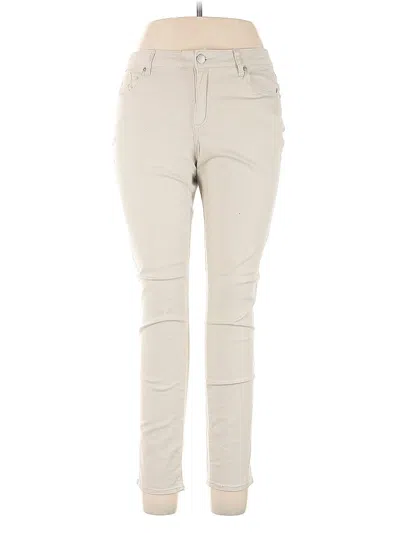 Pre-owned Crown & Ivy Khaki Pant In White