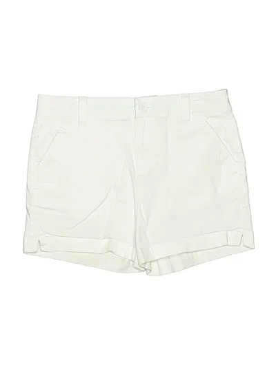 Pre-owned Crown & Ivy Kids' Khaki Shorts In Ivory
