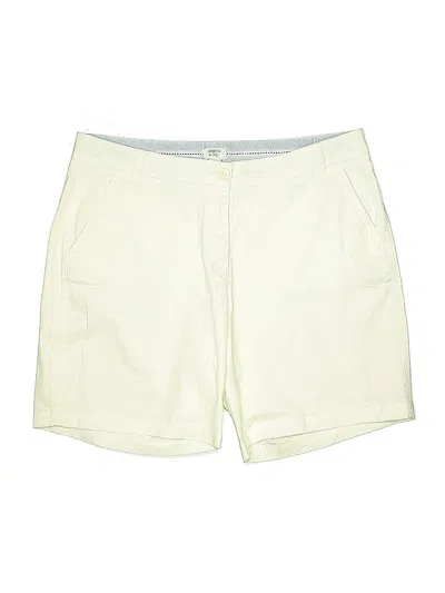 Pre-owned Crown & Ivy Khaki Shorts In White