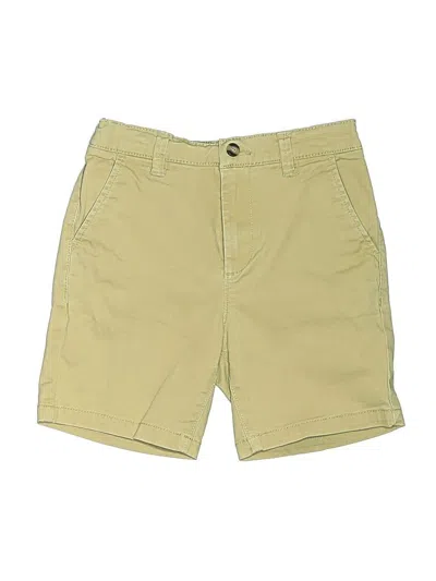 Pre-owned Crown & Ivy Kids' Khaki Shorts In Yellow