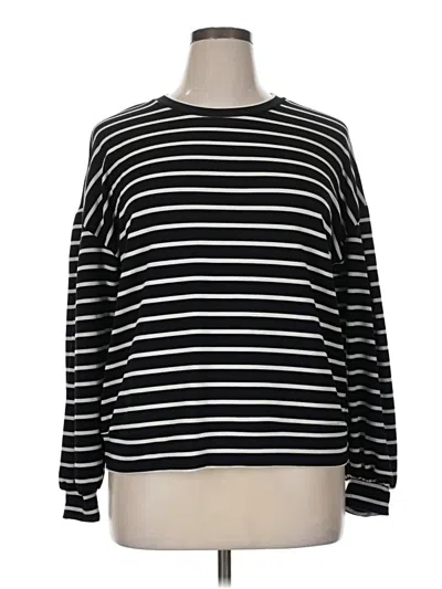 Pre-owned Crown & Ivy Long Sleeve T-shirt In Black