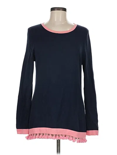 Pre-owned Crown & Ivy Long Sleeve T-shirt In Blue