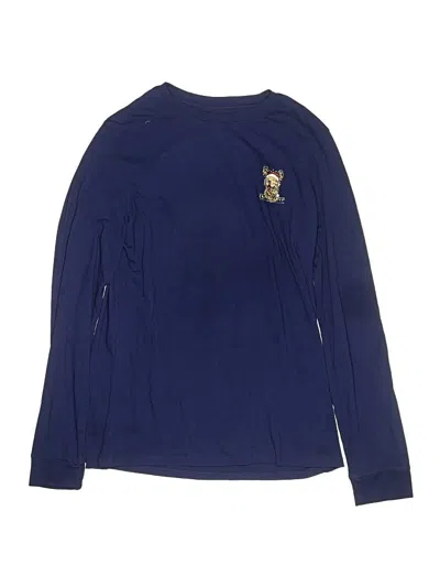 Pre-owned Crown & Ivy Kids' Long Sleeve T-shirt In Blue