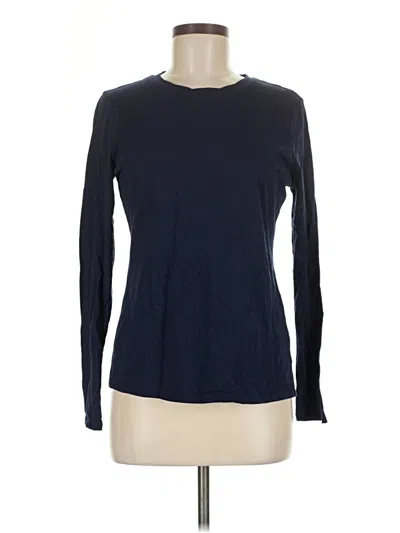 Pre-owned Crown & Ivy Long Sleeve T-shirt In Blue