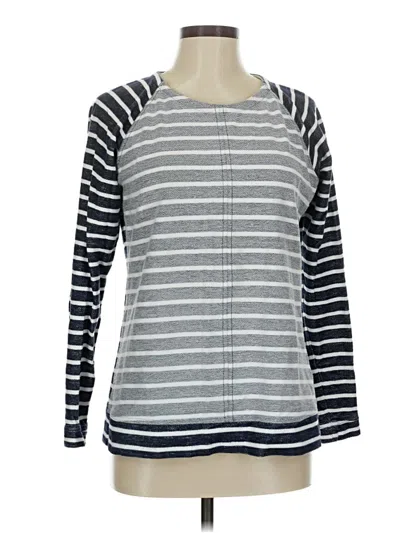 Pre-owned Crown & Ivy Long Sleeve T-shirt In Gray