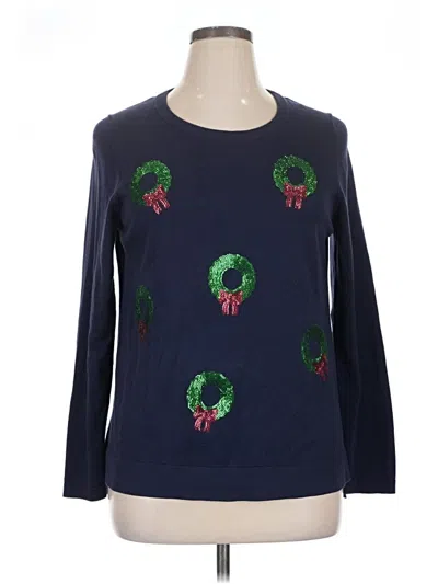 Pre-owned Crown & Ivy Pullover Sweater In Blue