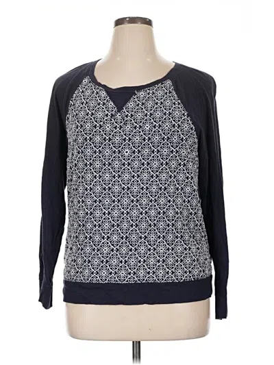 Pre-owned Crown & Ivy Pullover Sweater In Blue