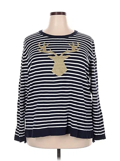 Pre-owned Crown & Ivy Pullover Sweater In Blue
