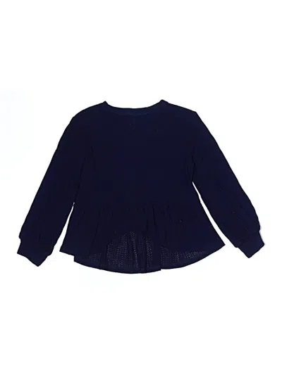 Pre-owned Crown & Ivy Kids' Pullover Sweater In Blue