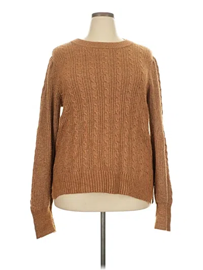Pre-owned Crown & Ivy Pullover Sweater In Brown