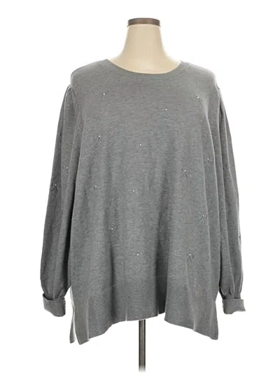 Pre-owned Crown & Ivy Pullover Sweater In Gray
