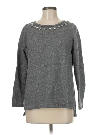 Pre-owned Crown & Ivy Pullover Sweater In Gray