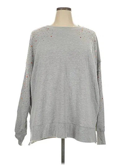 Pre-owned Crown & Ivy Pullover Sweater In Gray