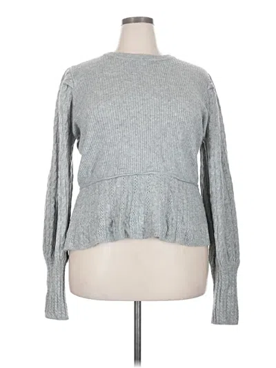 Pre-owned Crown & Ivy Pullover Sweater In Gray