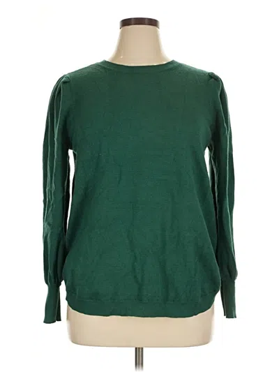 Pre-owned Crown & Ivy Pullover Sweater In Green