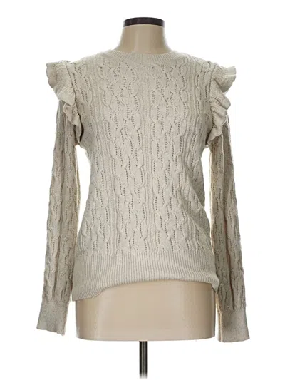 Pre-owned Crown & Ivy Pullover Sweater In Ivory