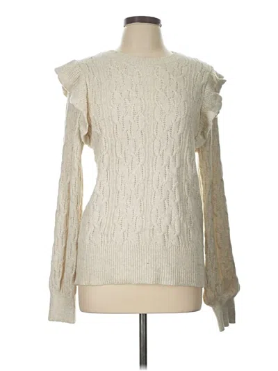 Pre-owned Crown & Ivy Pullover Sweater In Ivory