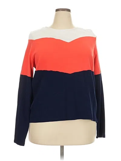Pre-owned Crown & Ivy Pullover Sweater In Orange