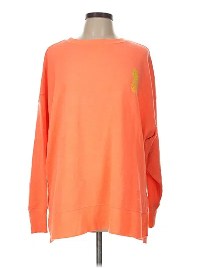 Pre-owned Crown & Ivy Pullover Sweater In Orange