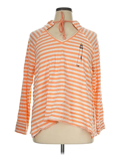 Pre-owned Crown & Ivy Pullover Sweater In Orange