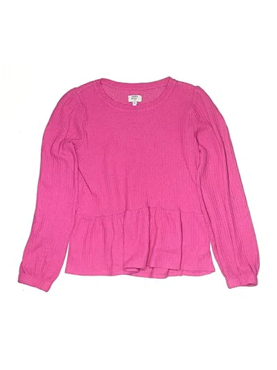 Pre-owned Crown & Ivy Kids' Pullover Sweater In Pink